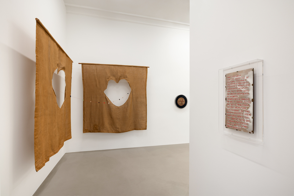 <p>CLEMEN PARROCCHETTI</p>
<p> </p>
<p>Clemen Parrocchetti, Installation view of <em>Handmade Militancy</em>, ChertLüdde, Berlin, 2023. Courtesy ChertLüdde and the artist</p>