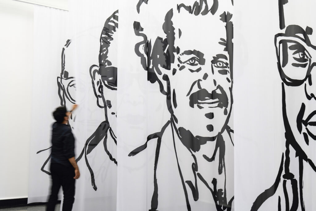 <p>MEHDI CHOUAKRI</p>
<p> </p>
<p>Neue Gestaltung, Yasmine d’O., Saâdane Afif, The Coalman, 2022, As part of Bergen Assembly 2022: Yasmine and the Seven Faces of the Heptahedron (The Bonimenteur) at Bergen Kunsthall, Norway, 2022, © Bergen Assembly 2022 convened by Saâdane Afif and curated by Yasmine d’O., Photo: Thor Brødreskift</p>