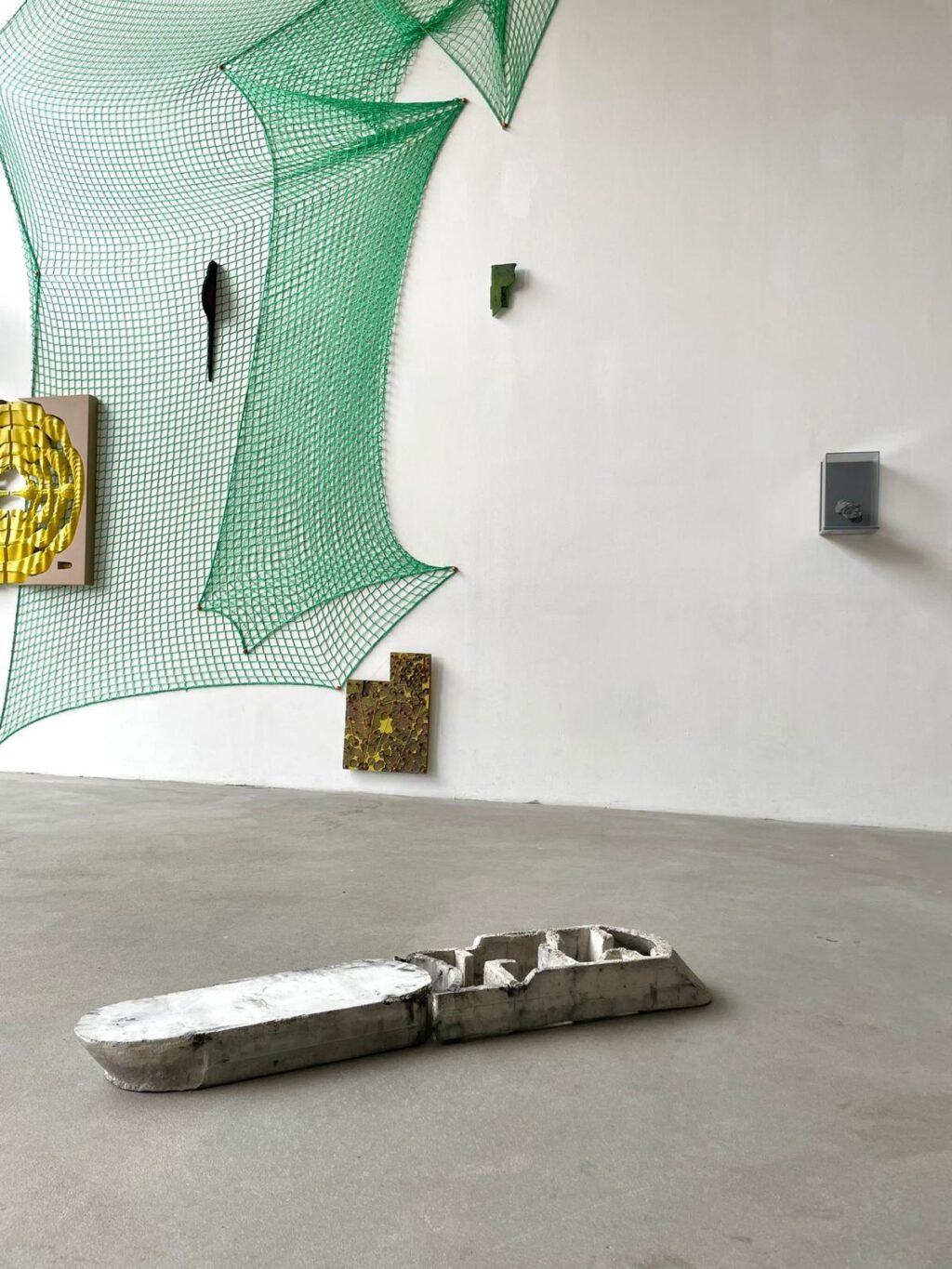 <p>DITTRICH & SCHLECHTRIEM</p>
<p> </p>
<p>Installation view of <em>a(r)rival, </em>group show with Hannah Blumas, Julian Charrière, Marta Dyachenko, Abie Franklin, Richard Green, Andreas Greiner, Daniel Hölzl, Klaus Jörgs, Anton Roland Laub, Simon Mullan, Florian Neufeldt, Monty Richthofen, Marie von Heyl and Jonas Wendelin at Dittrich & Schlechtriem, Lobe Block. Courtesy DITTRICH & SCHLECHTRIEM, Berlin and the artists.</p>