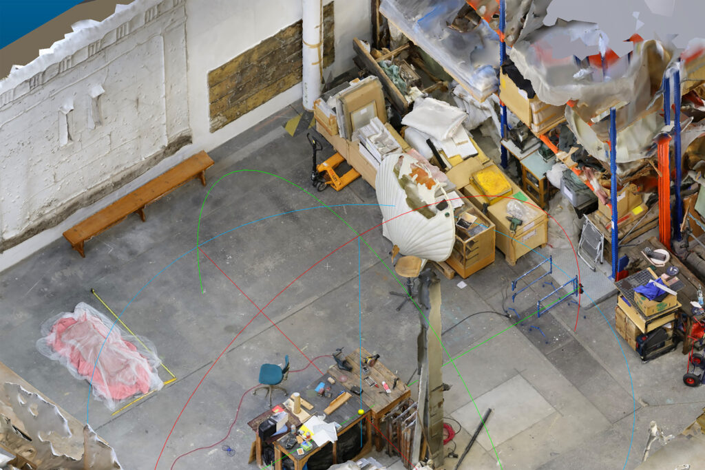 <p>CARLIER I GEBAUER · <em>Gallery Openings</em></p>
<p> </p>
<p class="p1"><span class="s1">3D scan of Asta Gröting’s studio, 2023, </span><span class="s1">Image © Asta Gröting, </span><span class="s1">Courtesy of the artist and carlier | gebauer, Berlin/Madrid</span></p>