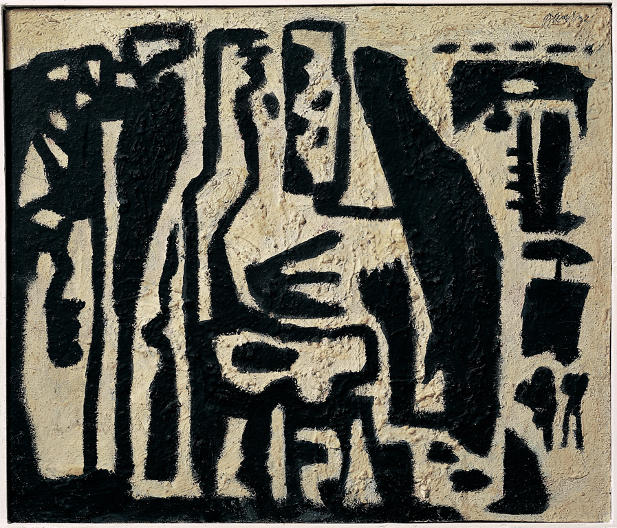 <p>KUNSTHANDEL WOLFGANG WERNER</p>
<p>&nbsp;</p>
<p>Willi Baumeister, <i>Schwarz</i>, 1944. Oil, synthetic resin and filling compound on fibreboard. Photo: Lars Lohrisch, Bremen. Courtesy: Kunsthandel Wolfgang Werner. © Willi Baumeister Stiftung, Stuttgart / 2026, VG Bild-Kunst, Bonn. </p>
