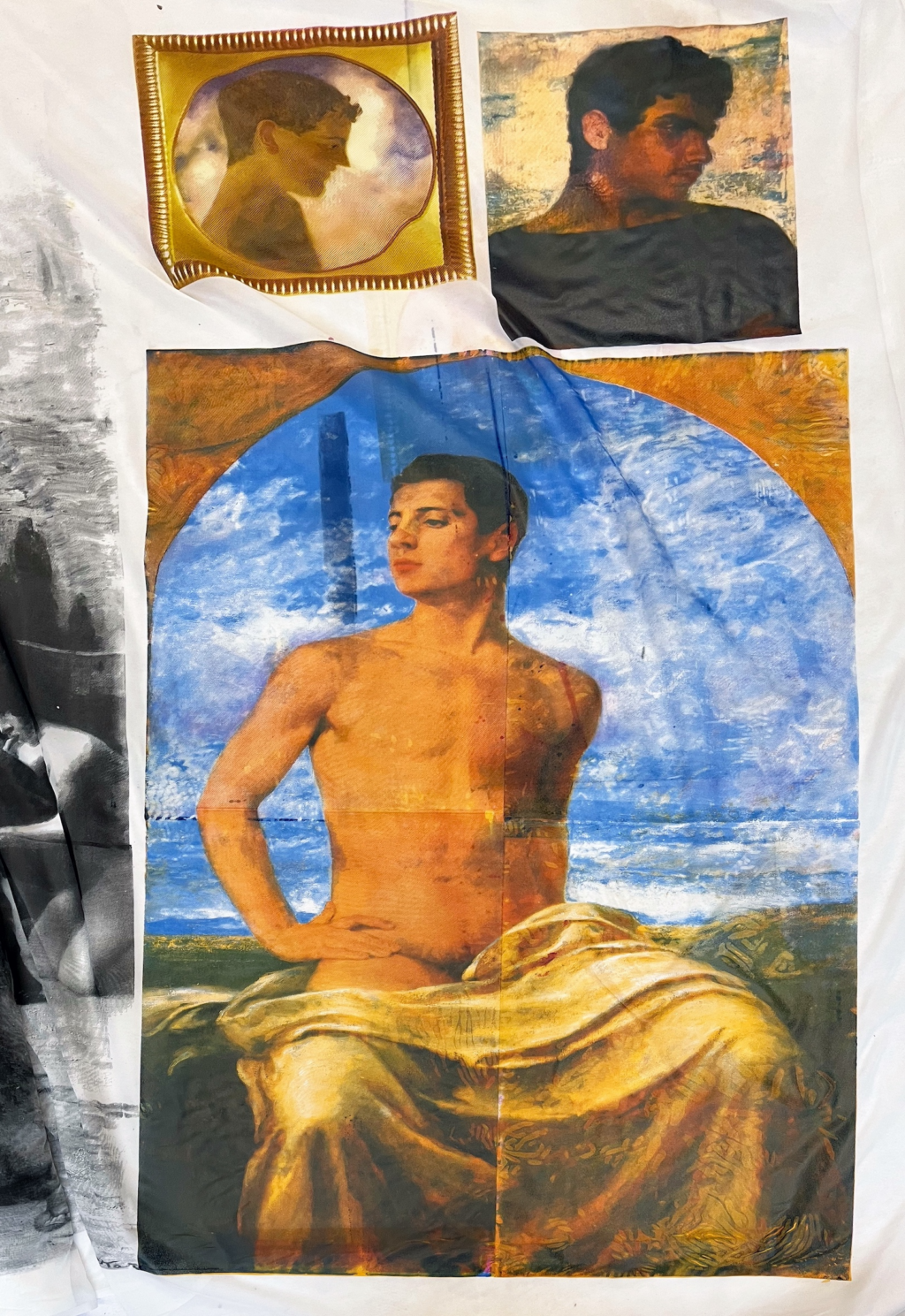 <p>BQ</p>
<p>&nbsp;</p>
<p>Philipp Gufler, <em>Imitationen von Paul</em>, 2026. Screen print on fabric.</p>
