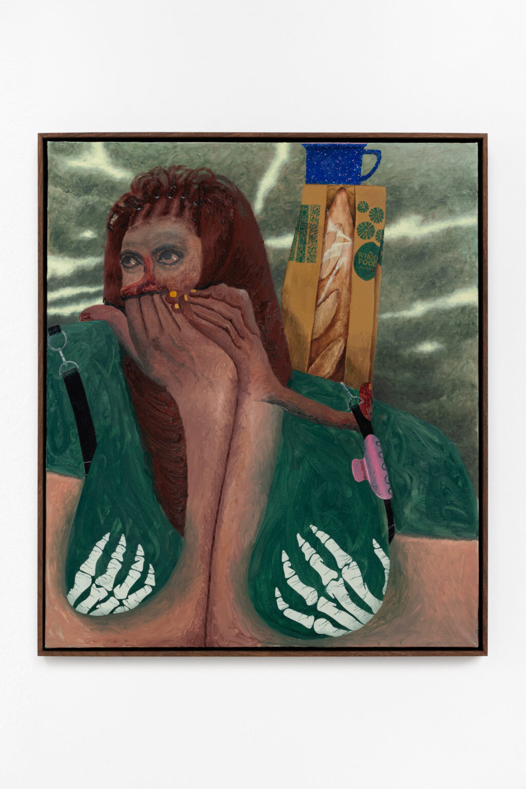 <p>ESTHER SCHIPPER</p>
<p>&nbsp;</p>
<p>Celeste Rapone, <em>Loner</em>, 2025. Oil on linen. 75 x 65 x 4 cm (framed). Courtesy the artist and Esther Schipper, Berlin/Paris/Seoul. Photo © Andrea Rossetti.</p>
