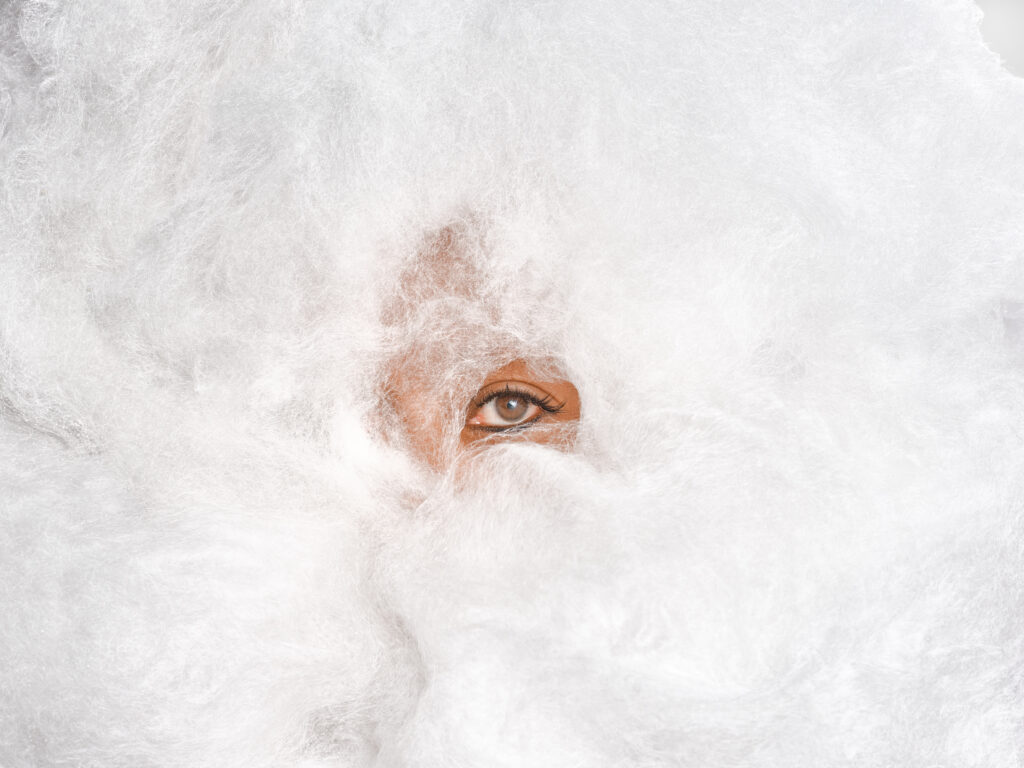 <p>PSM</p>
<p>&nbsp;</p>
<p>Berni Searle, <i>Hazel (peek)</i>. From the ‘Sugar Girls’ series, 2025. Archival pigment ink on Baryta paper, 150 X 200 cm. Courtesy of the artist and PSM, Berlin. Image: Berni Searle.</p>
