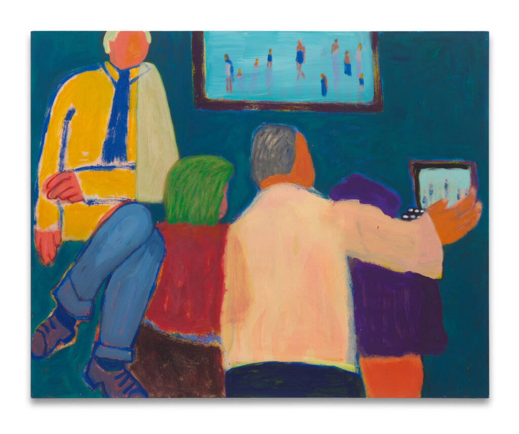 <p>HAVERKAMPF LEISTENSCHNEIDER</p>
<p>&nbsp;</p>
<p>Katherine Bradford, <i>Screen Time</i>, 2025. Acrylic on canvas, 121 x 152.5 cm. © Katherine Bradford; Courtesy Haverkampf Leistenschneider, Berlin Photos: Jens Ziehe</p>
