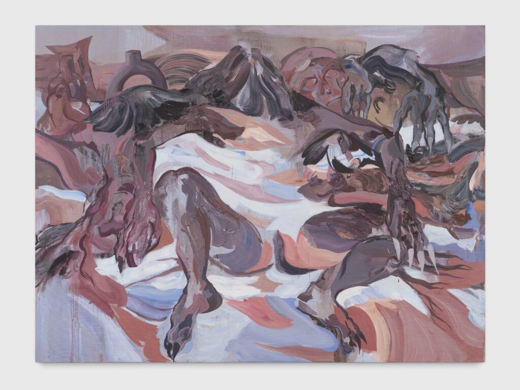<p>SOCIÉTÉ</p>
<p>&nbsp;</p>
<p>Wynnie Mynerva, <i>La persistencia</i>, 2026. Oil on canvas, 191 x 255 x 5 cm. Courtesy the artist, Société, Berlin and Gathering London / Ibiza. Photo: Trevor Good</p>
