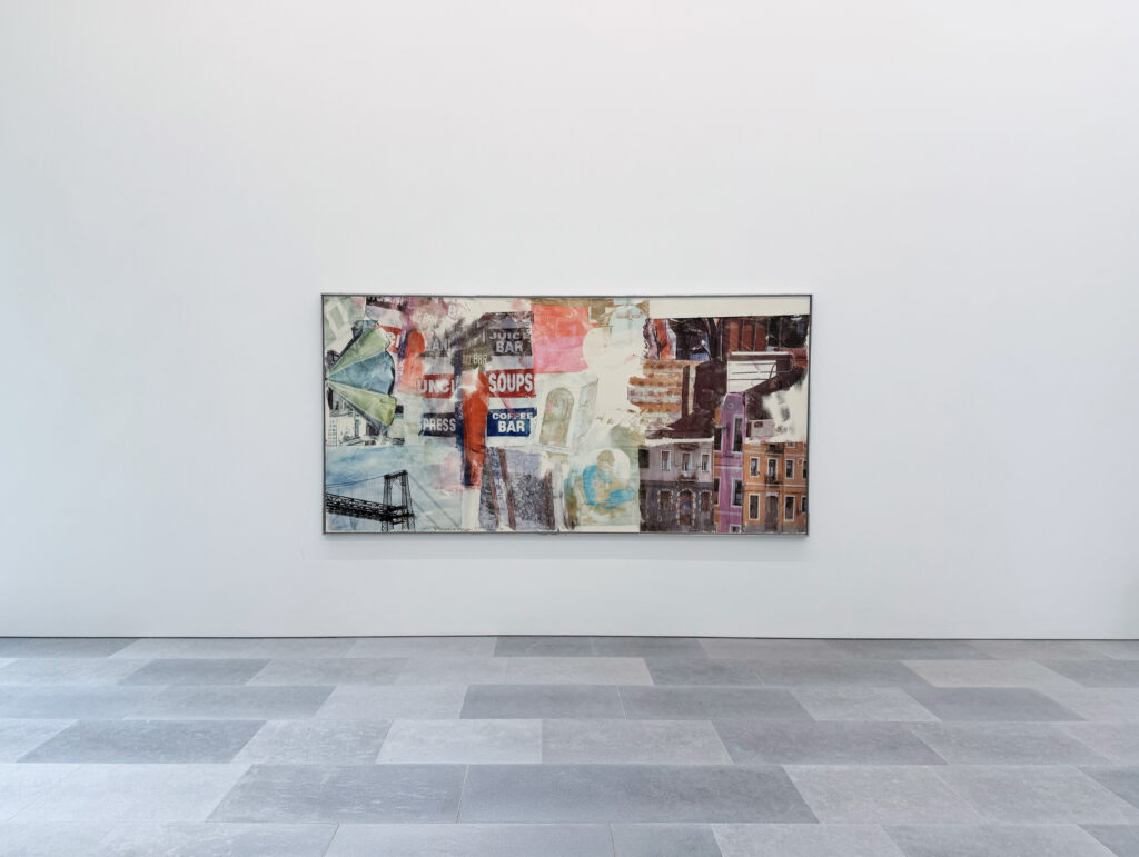 <p>BASTIAN</p>
<p>&nbsp;</p>
<p>Robert Rauschenberg, <em>Crosstown [Anagram (A Pun)]</em>, 1997 <br />
© Robert Rauschenberg Foundation, Courtesy Bastian<br />
Installation view at Bastian / photo: Gabriela Klemova</p>
